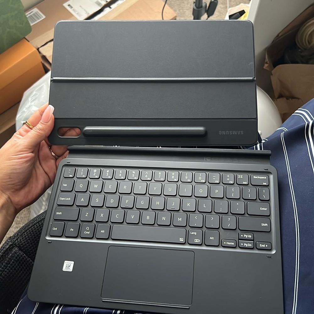 Keyboard for tablet Samsung book cover keyboard for Samsung galaxy tab s7+s7plus